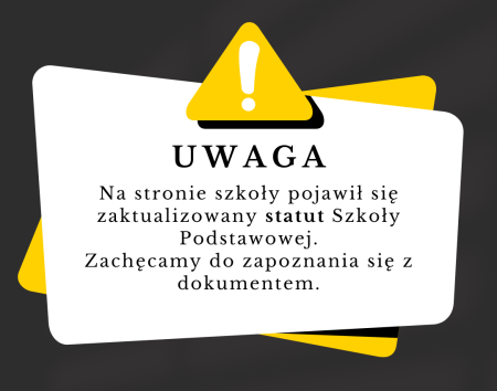 Nowy statut Szkoły Podstawowej