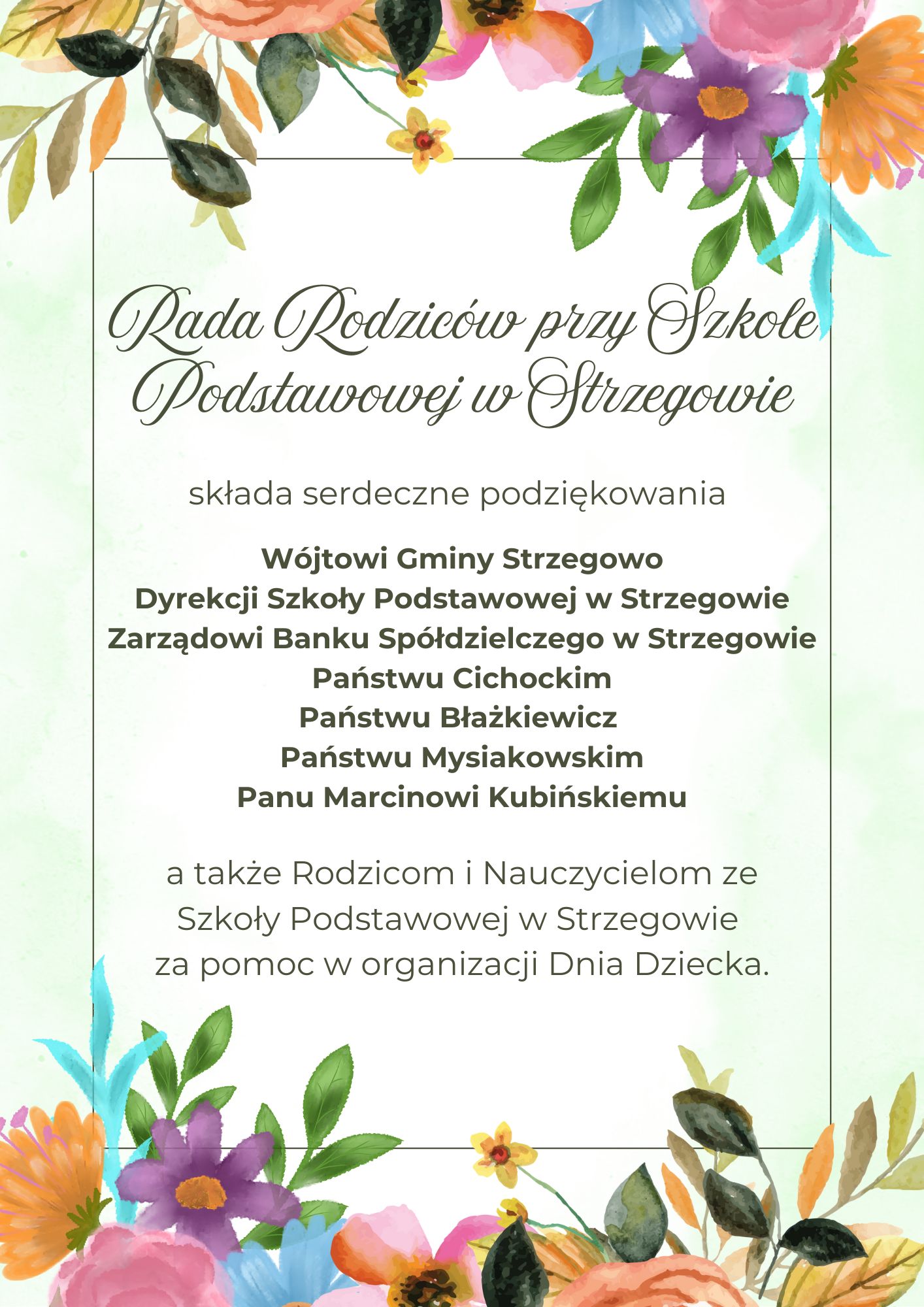 Podziękowanie