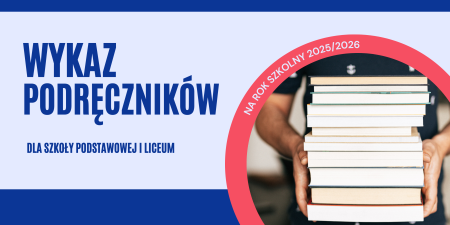 Wykaz podręczników na rok szkolny 2025/2026