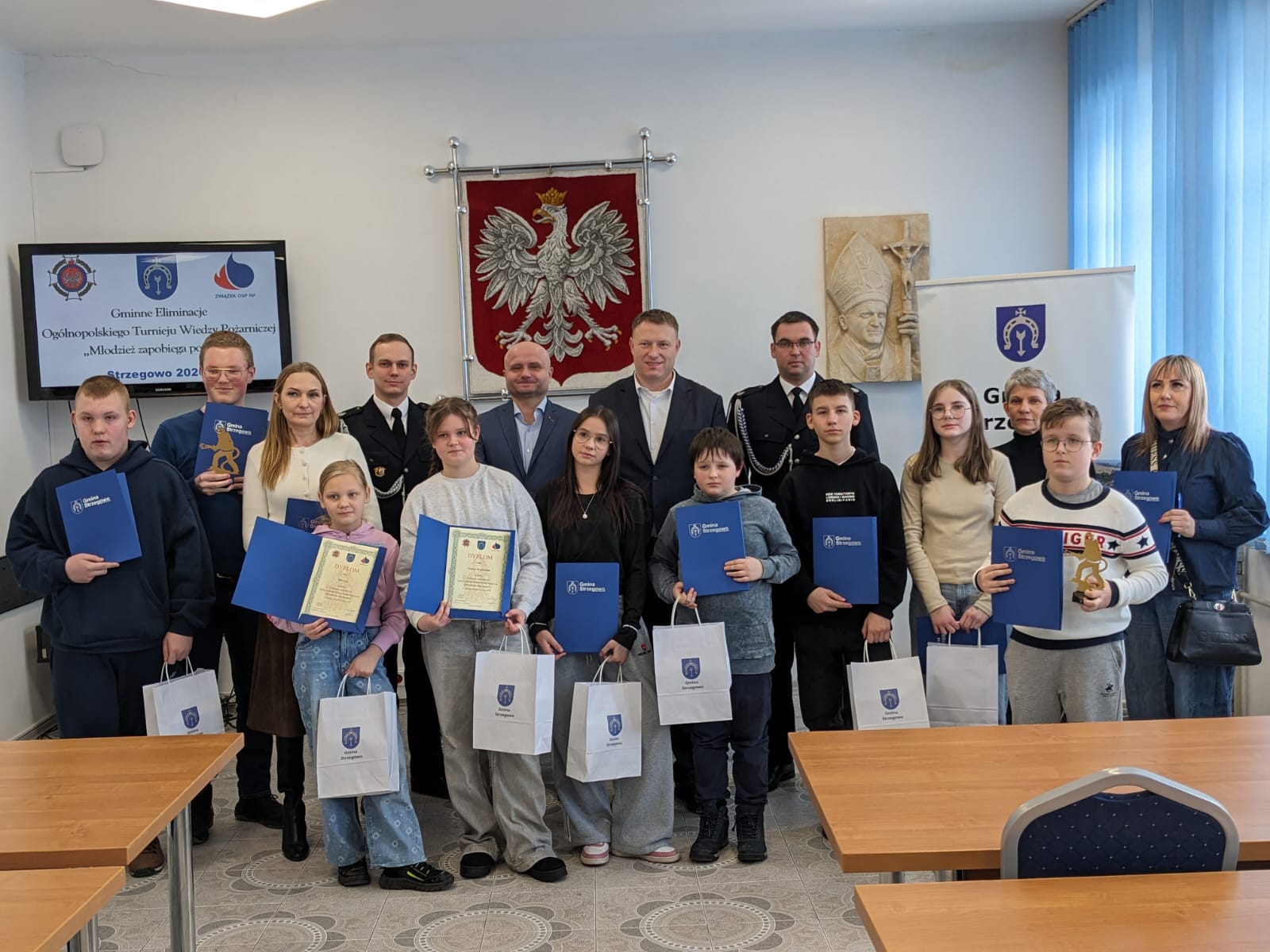 Eliminacje gminne XLVIII Ogólnopolskiego Turnieju Wiedzy Pożarniczej – sukces naszych uczn