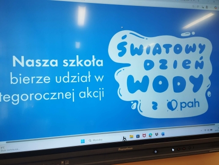  Światowy Dzień Wody w naszej szkole  