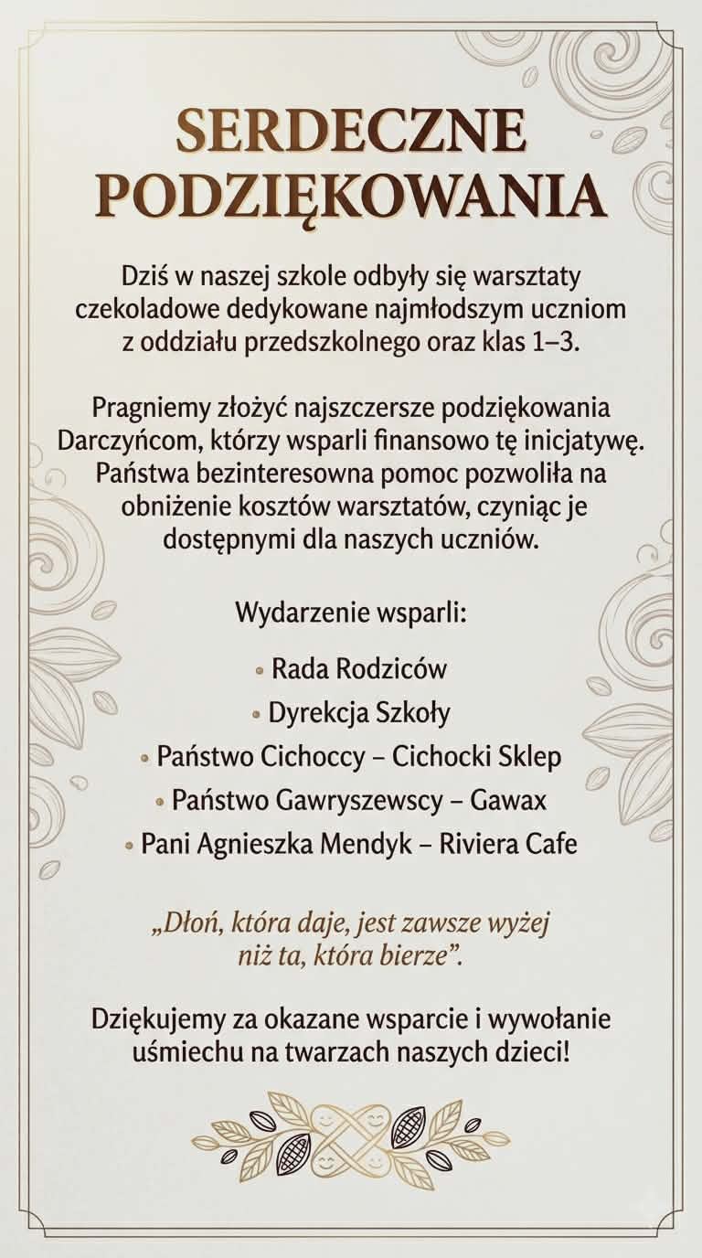 Dzień czekolady w naszej szkole
