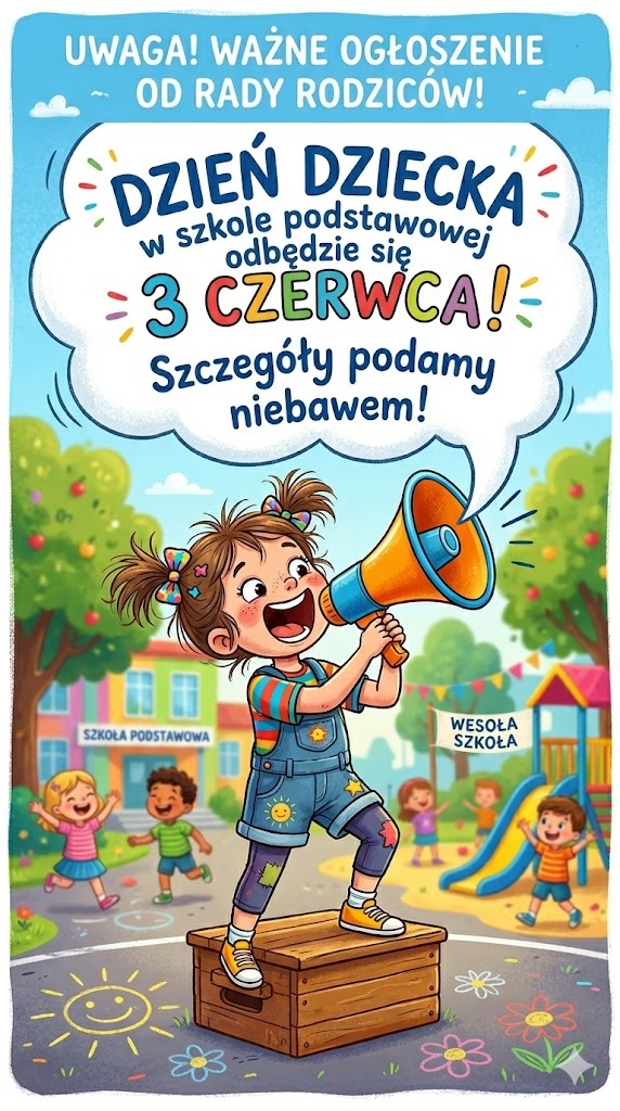 Ogłoszenie od Rady Rodziców - Dzień Dziecka
