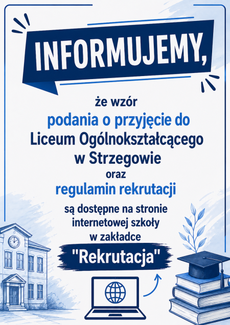 Rekrutacja do liceum ogólnokształcącego.