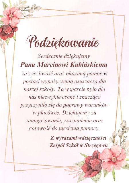 Podziękowanie