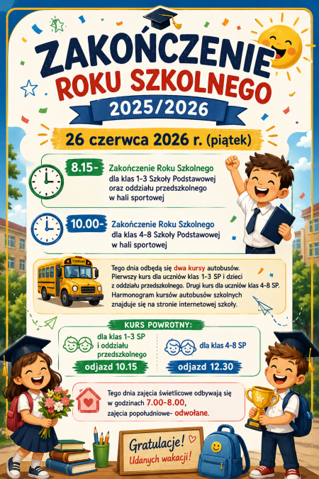 Zakończenie Roku Szkolnego 2025/2026
